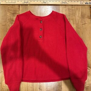 Old Navy Vibrant Red Knit Sweater